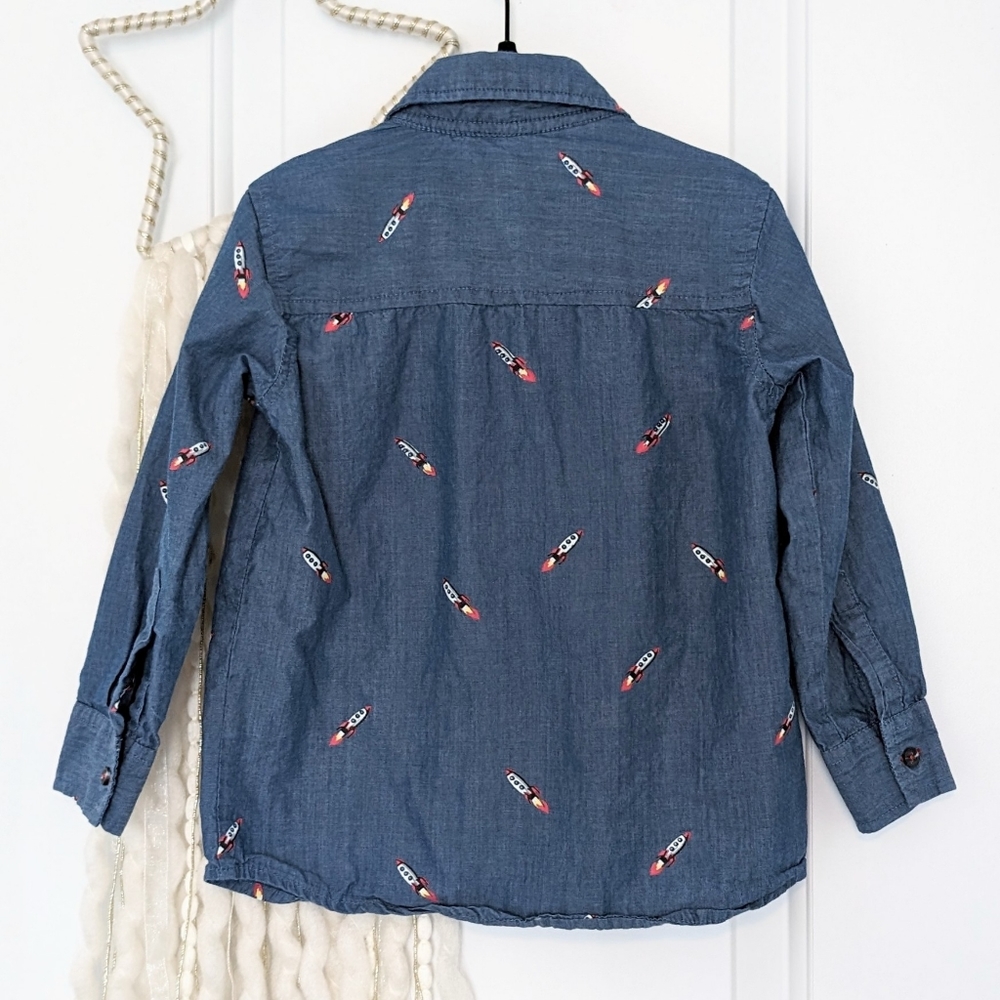 Sovereign Code Rocket Ship Button Up, Size 4 - Picture 2 of 5